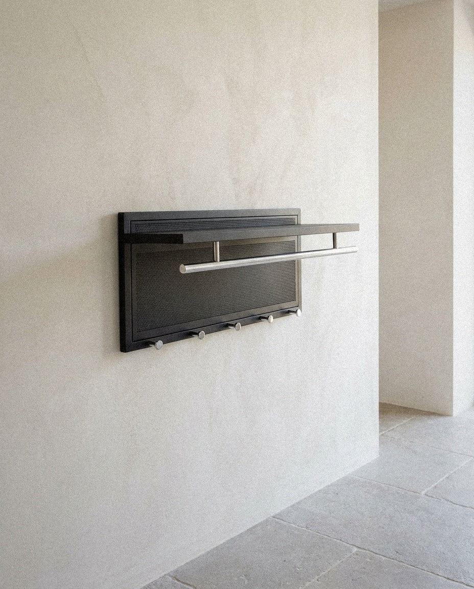 Esyspot - Hook Wall Mounted With Shelf – Black