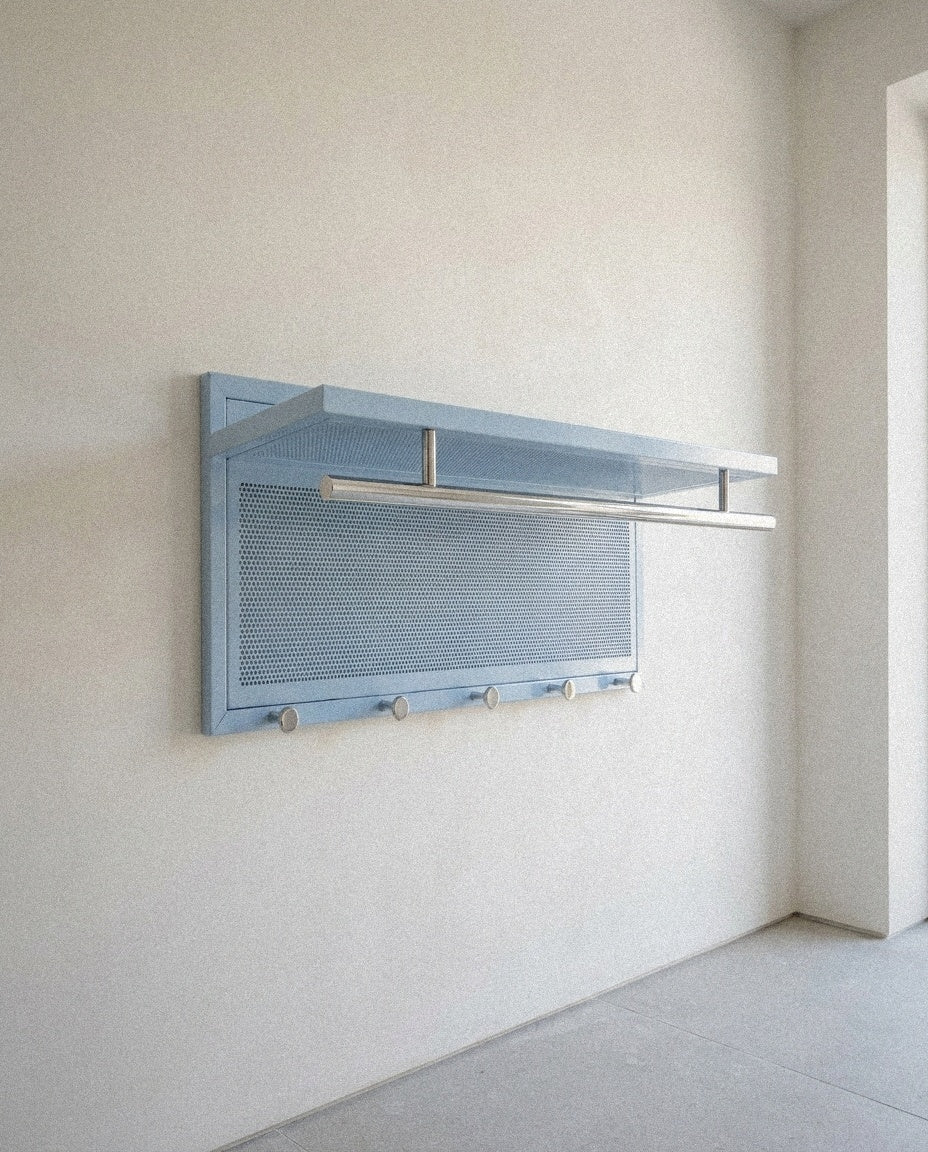 Esyspot - Hook Wall Mounted With Shelf – Light Blue