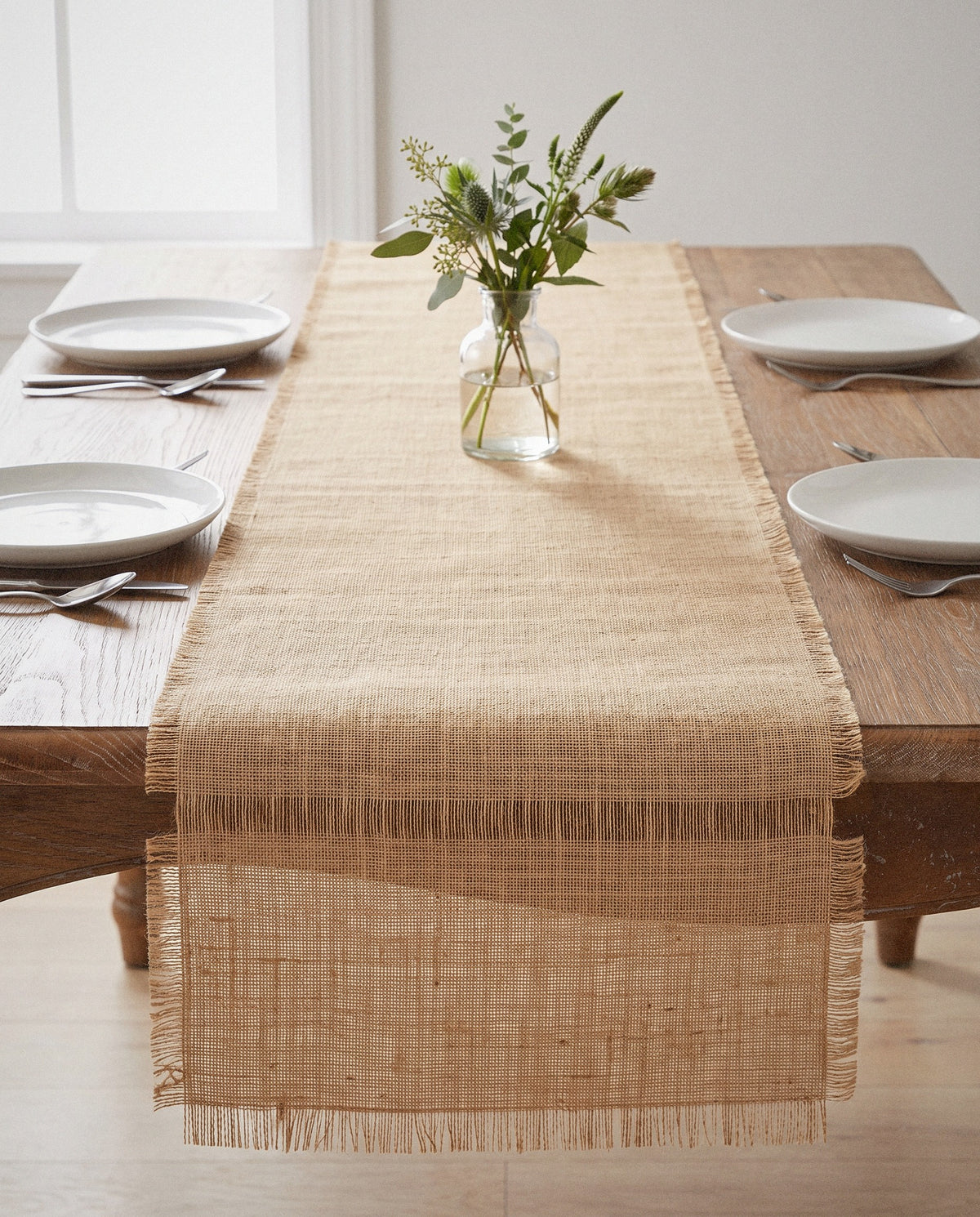Natural Jute Table Runner - Curora Home