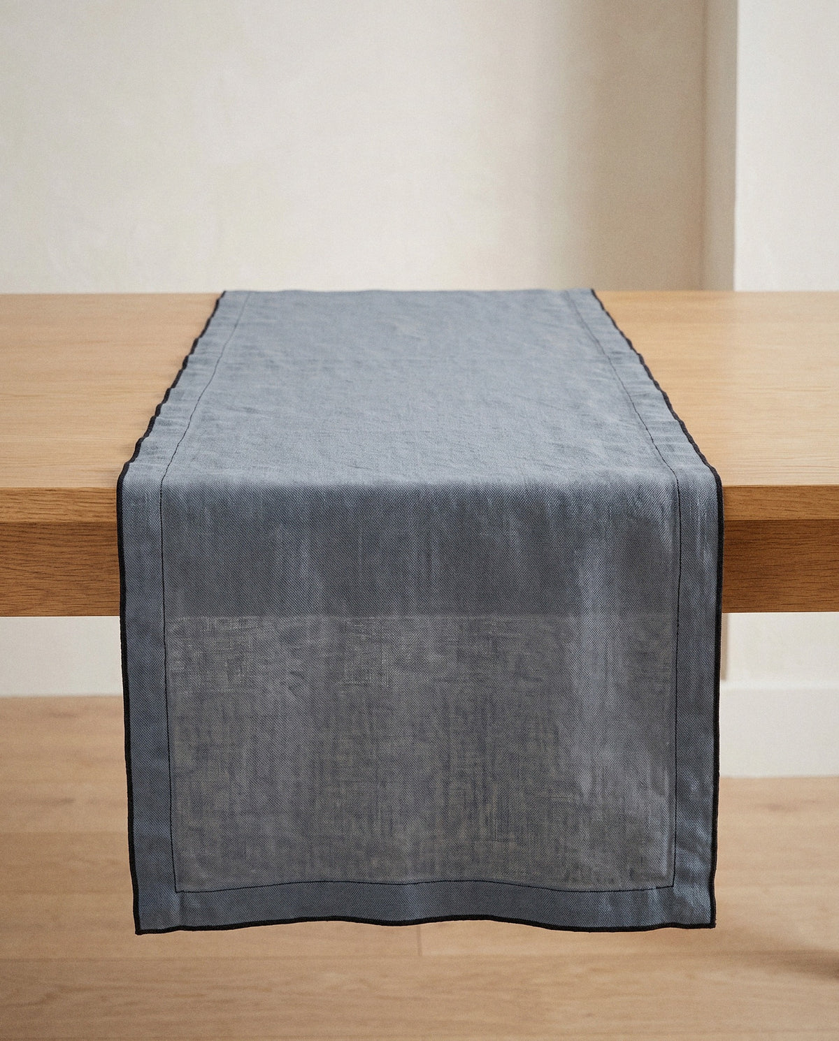 Stonewashed Stitch Border Table Runner - Curora Home