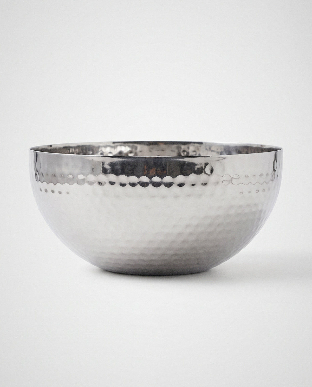 Polished Steel Fruit Bowl, 8 Inch - Curora Home