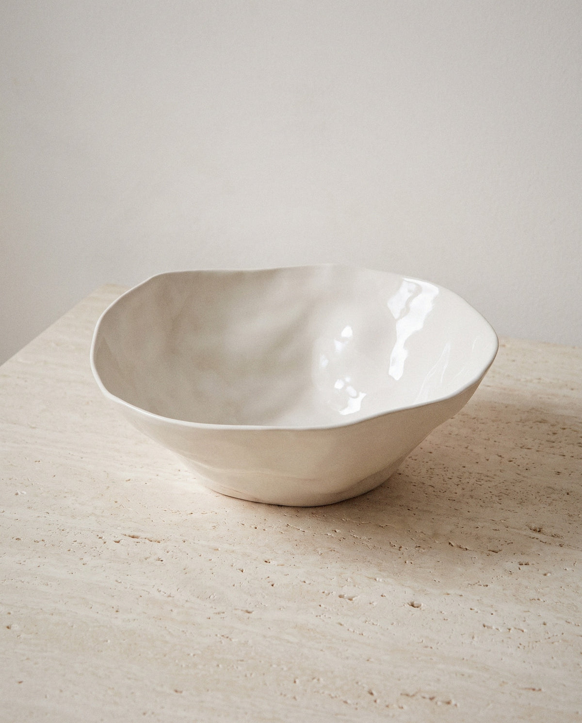 Rugueux Pearl Stoneware Side Bowl - Curora Home