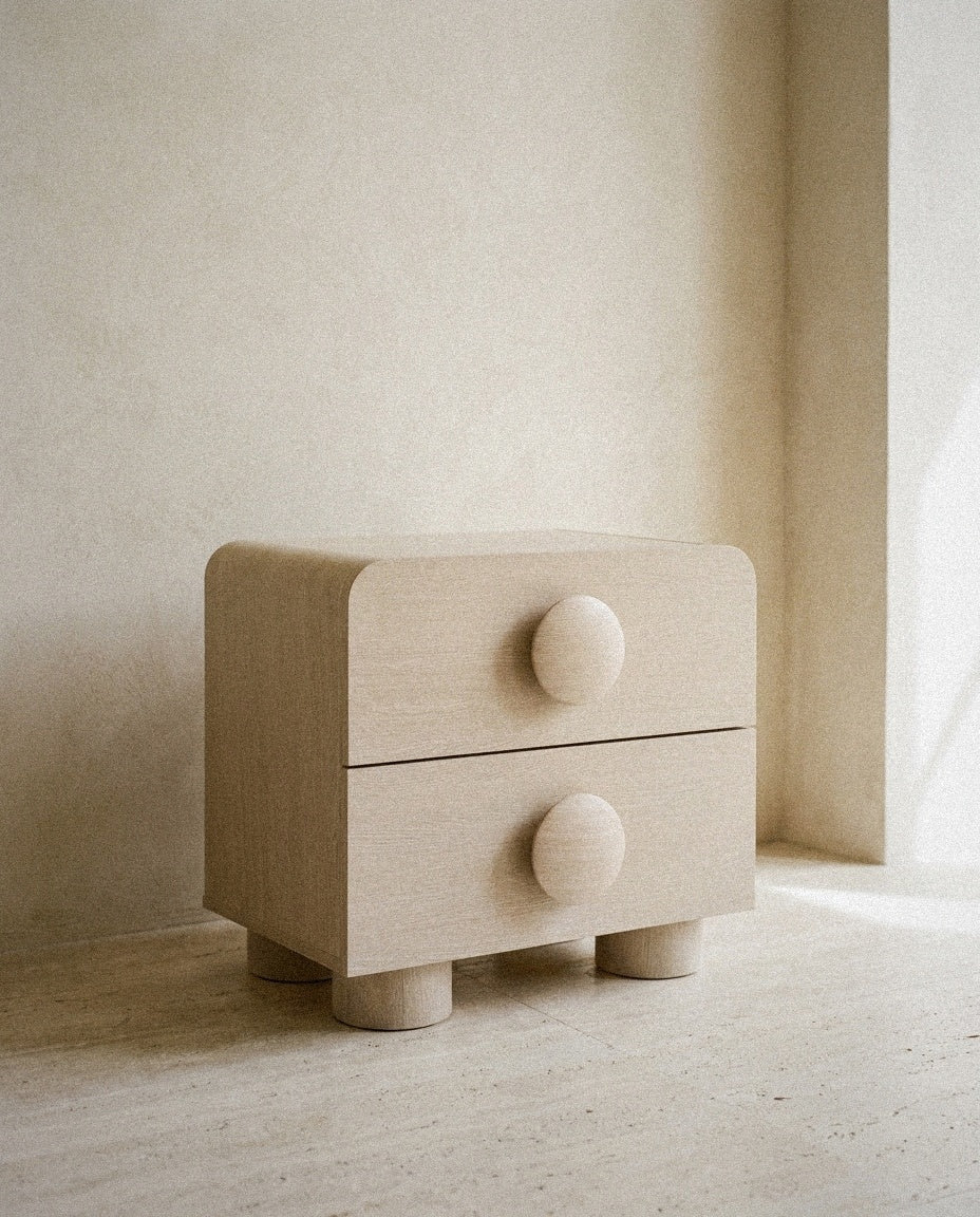 Sonnet 2-Drawer Nightstand – Ash