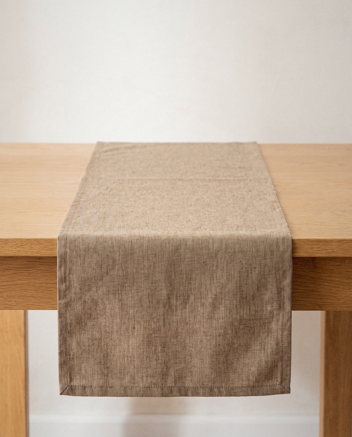 Tan Chambray Table Runner - Curora Home