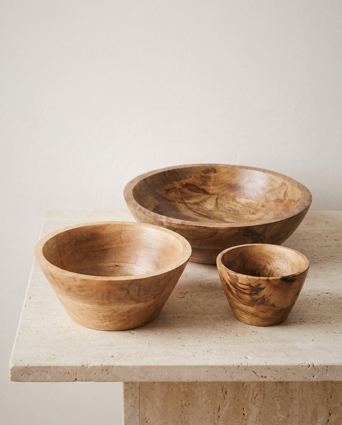 Tondra Acacia Bowls, Set of 3 - Curora Home