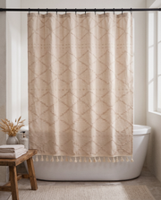 Valencia Tufted Shower Curtain - Curora Home