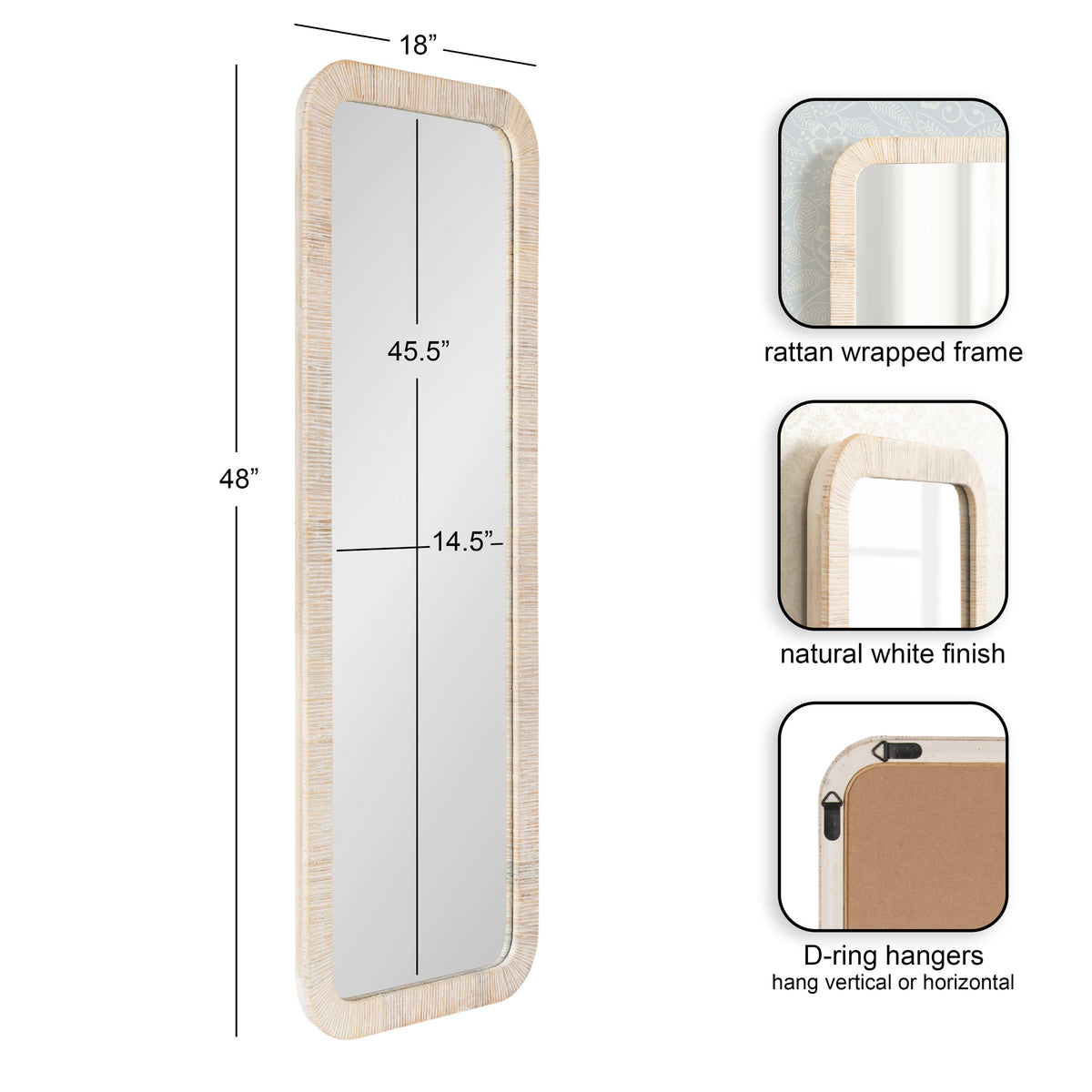 Rahfy Rectangle Wall Mirror