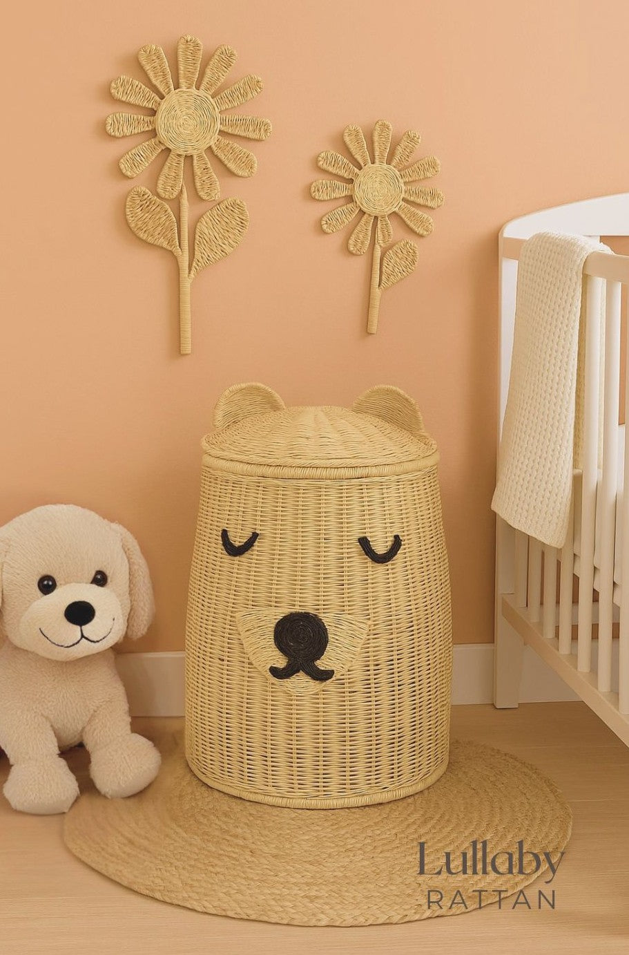 Rattan Bear Hamper