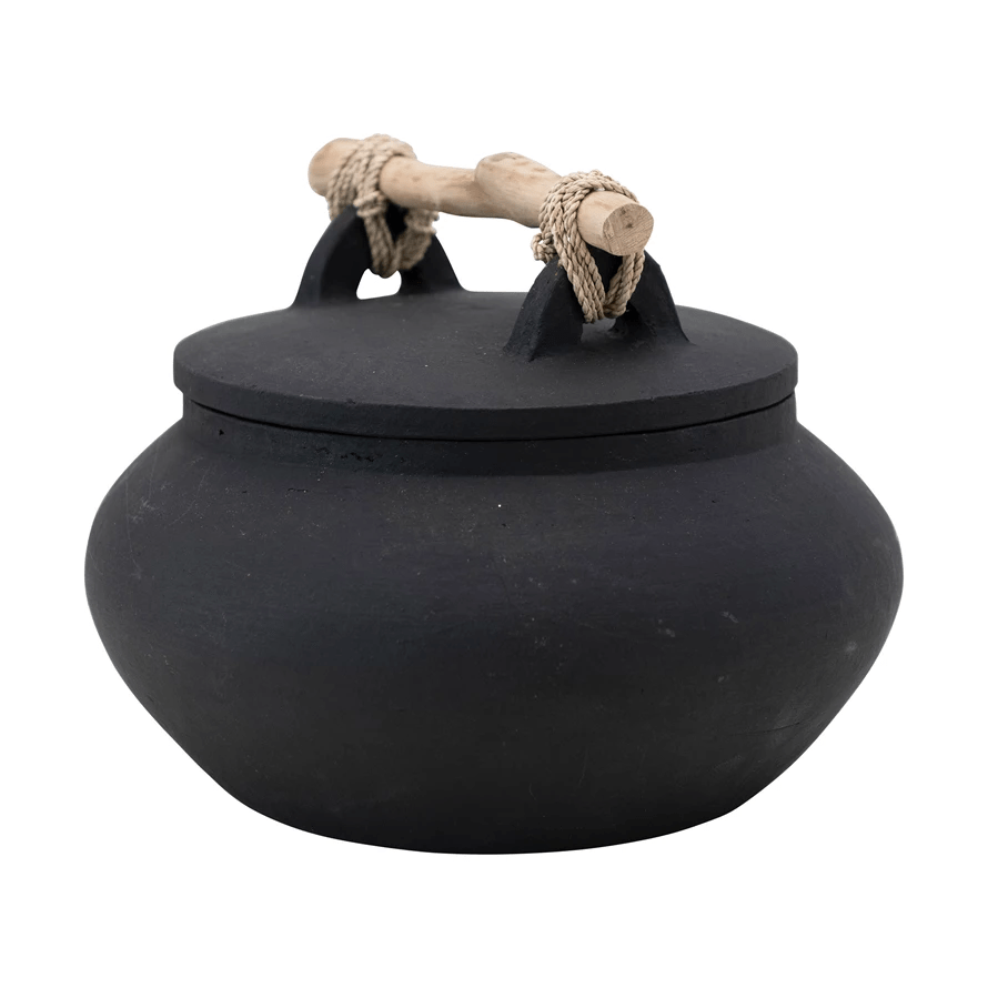 Bali Terracotta Lidded Jar