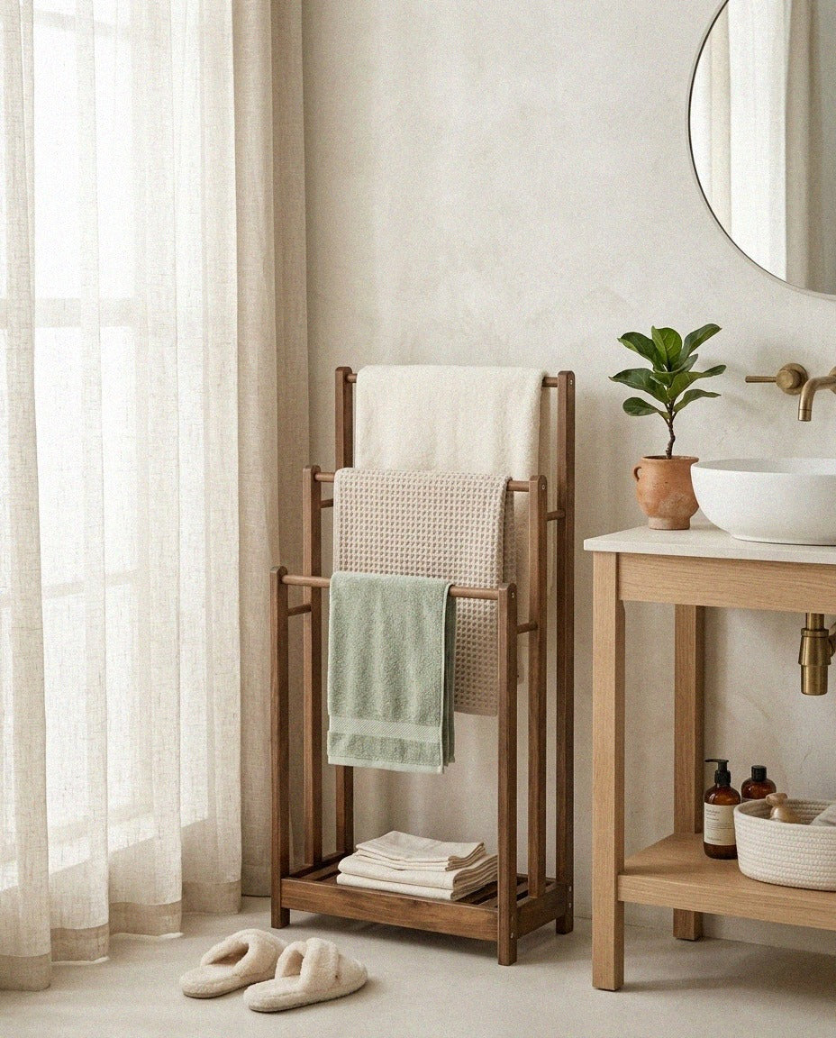 Freestanding 3-Bar Towel Rack