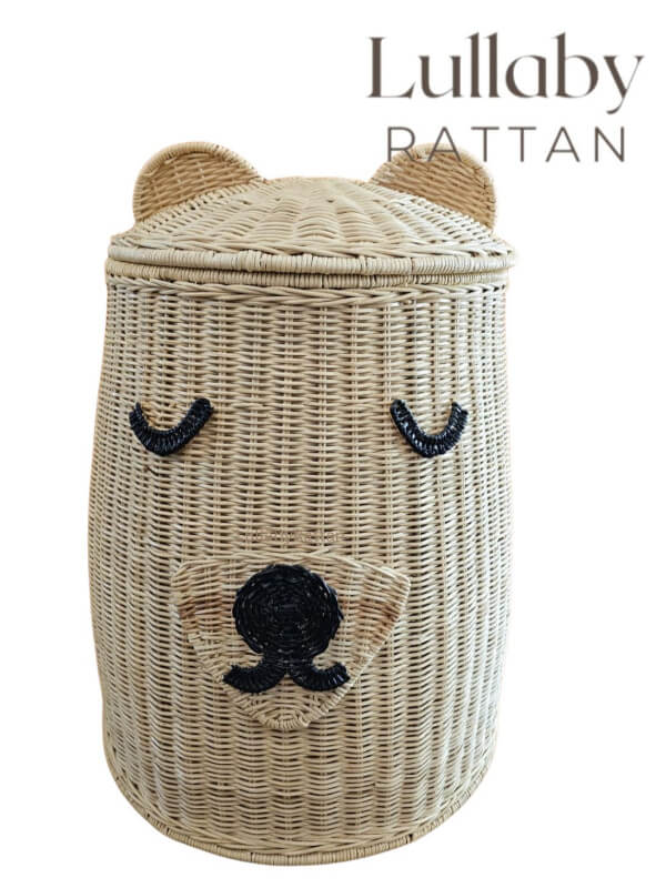 Rattan Bear Hamper