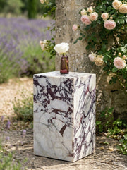 Calacatta Viola Marble Cube Table