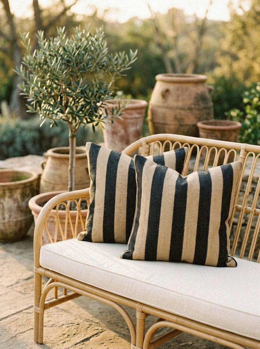 Striped Outdoor Throw Pillows