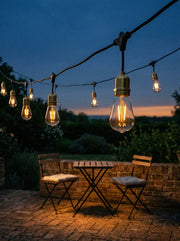 Brass Solar String Lights