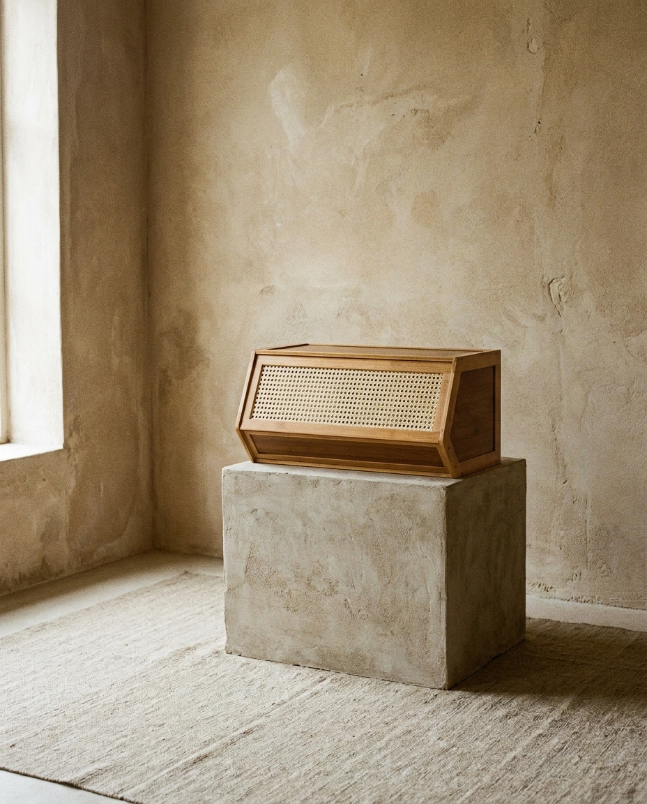Narrow Bamboo Shoe Cabinet