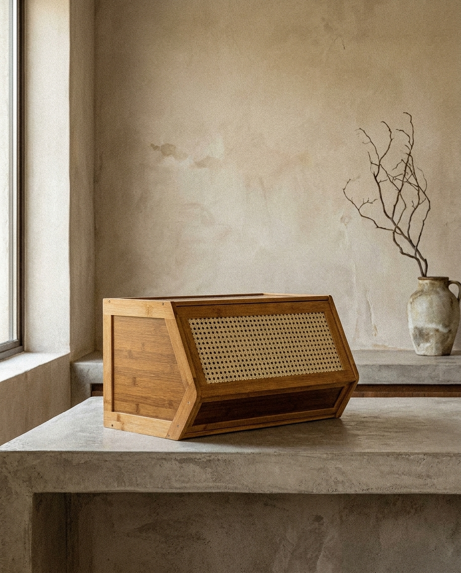 Narrow Bamboo Shoe Cabinet