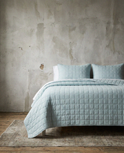 Farmhouse Coverlet Set, Light Blue Twin