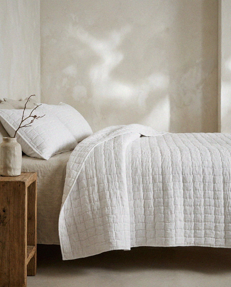 Wave Stitch Gauze Quilt Set