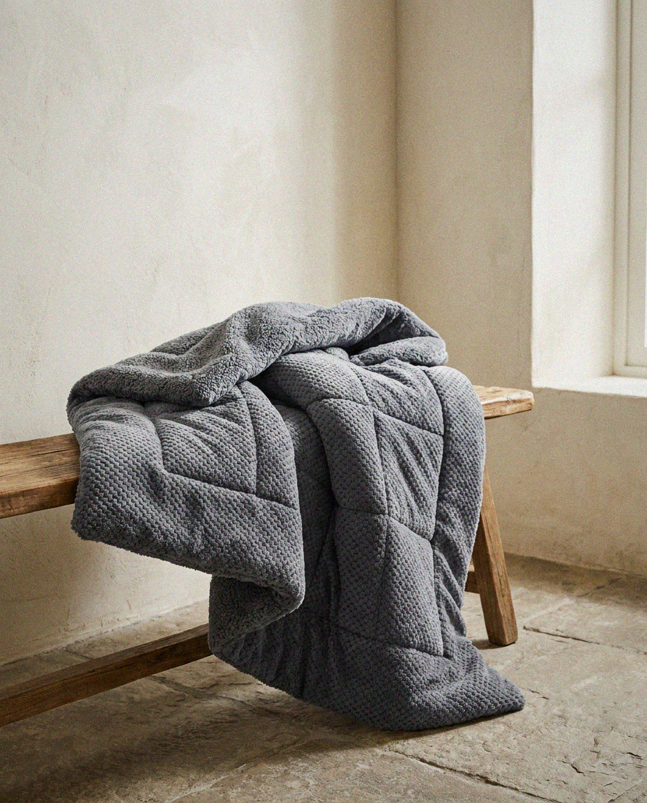 Reversible Plush Comforter Set
