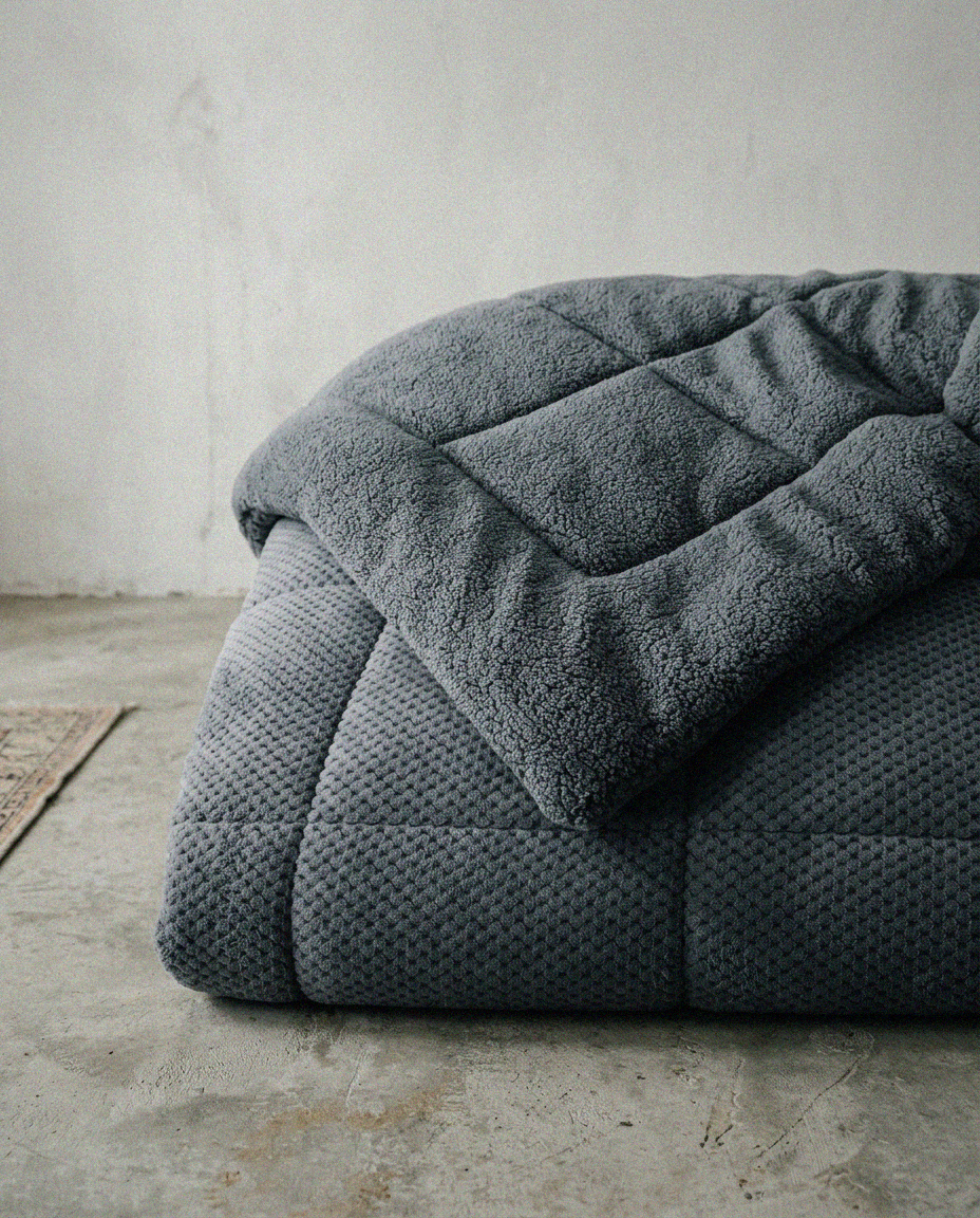 Reversible Plush Comforter Set