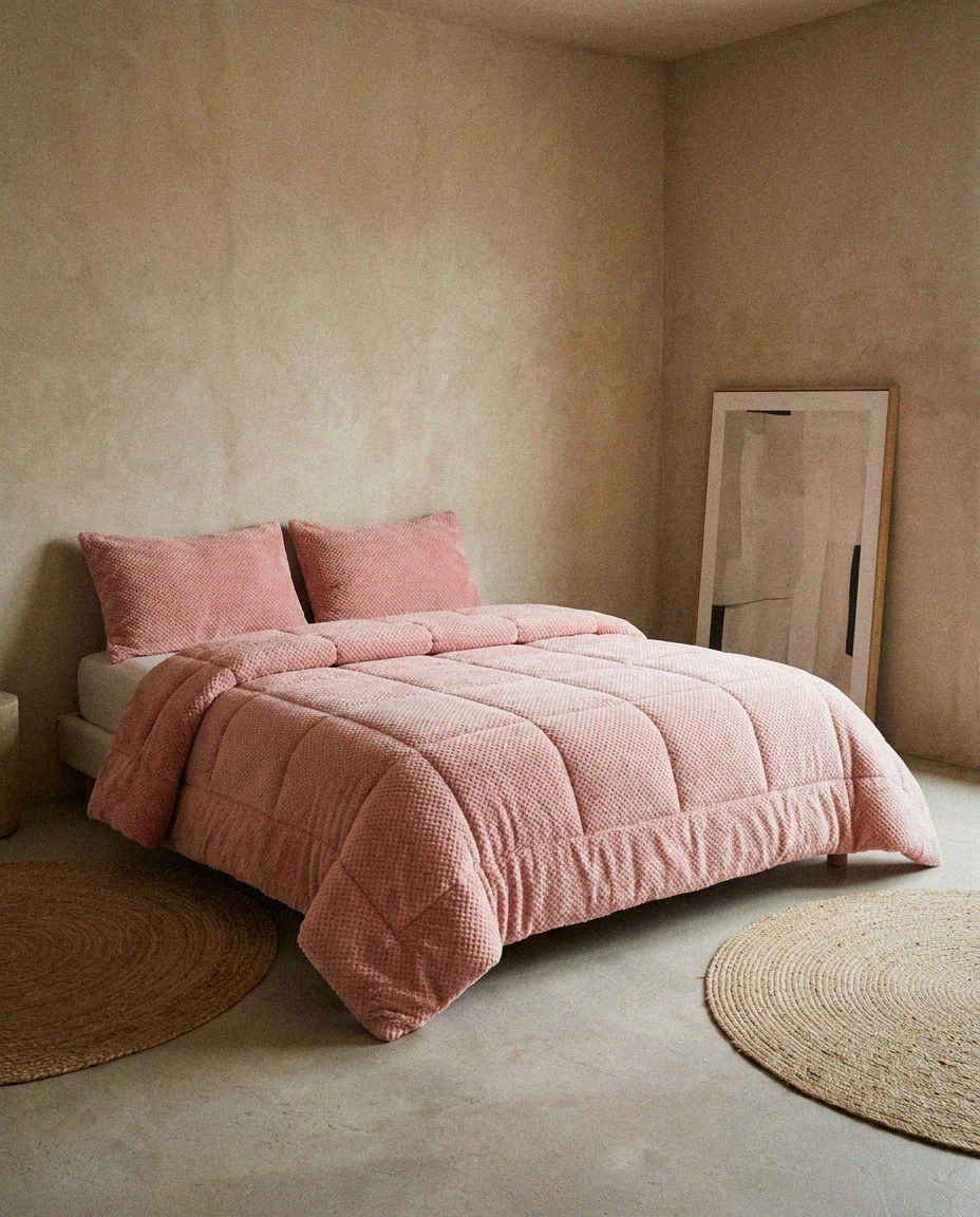 Reversible Plush Comforter Set