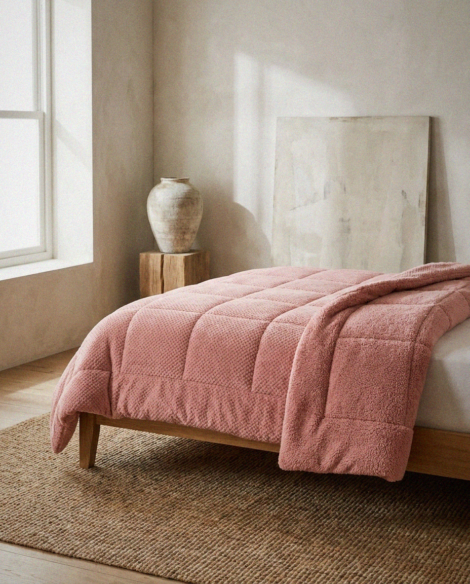 Reversible Plush Comforter Set