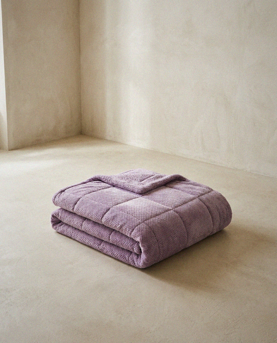 Reversible Plush Comforter Set