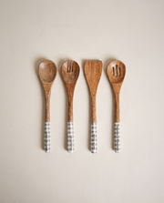 Wooden Serving Utensils in a bright organic modern interior
