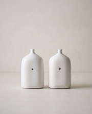 Vials Salt & Pepper Shakers in a bright organic modern interior