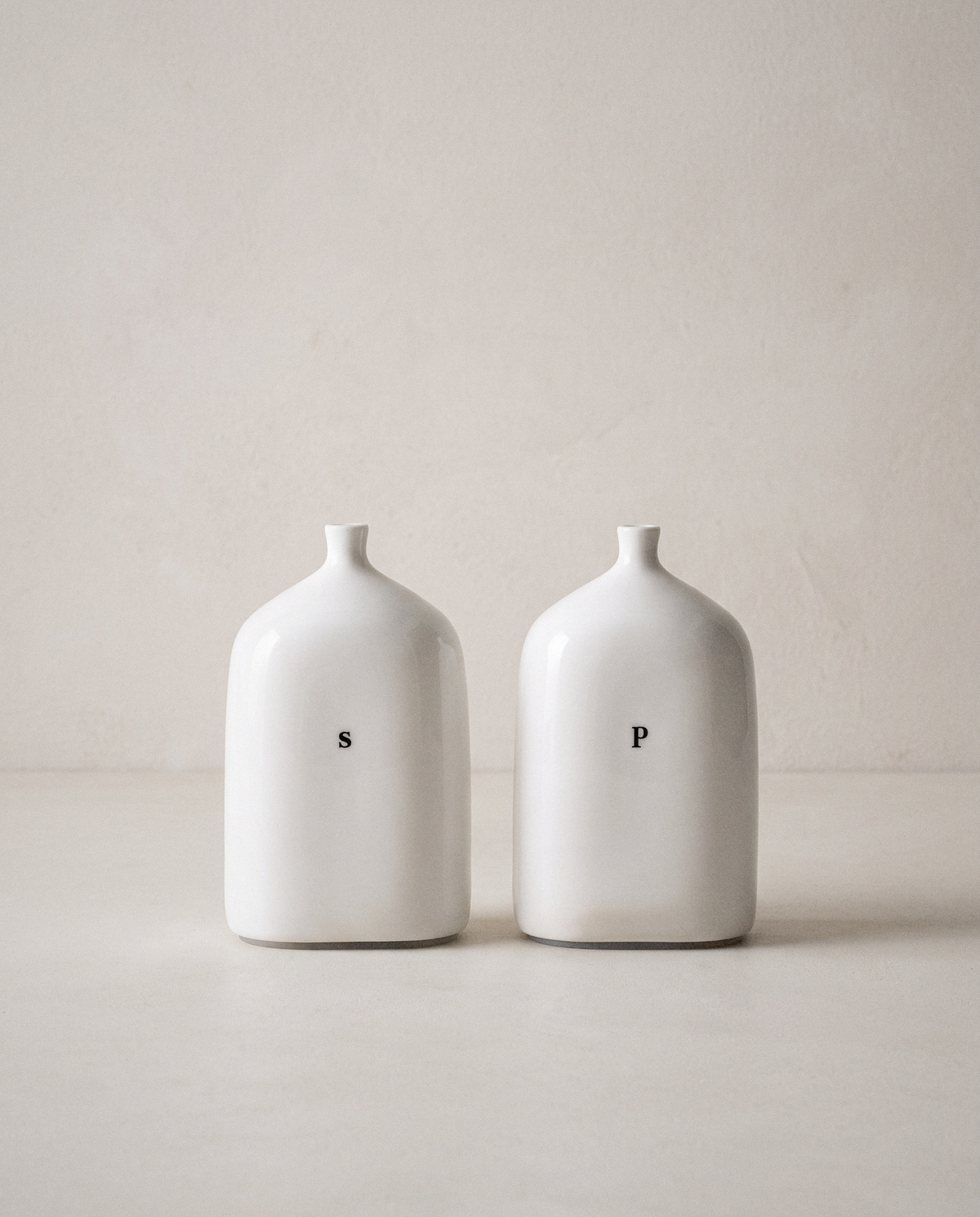 Vials Salt & Pepper Shakers in a bright organic modern interior