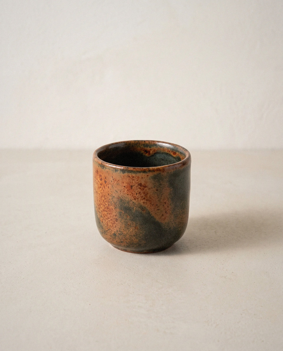 Rust Stoneware Espresso Cup