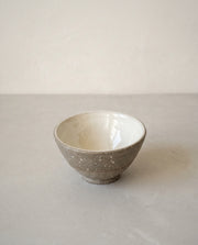 Gray Speckled Stoneware Tea Cup
