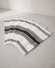 Striped Kitchen Towels in a bright organic modern interior