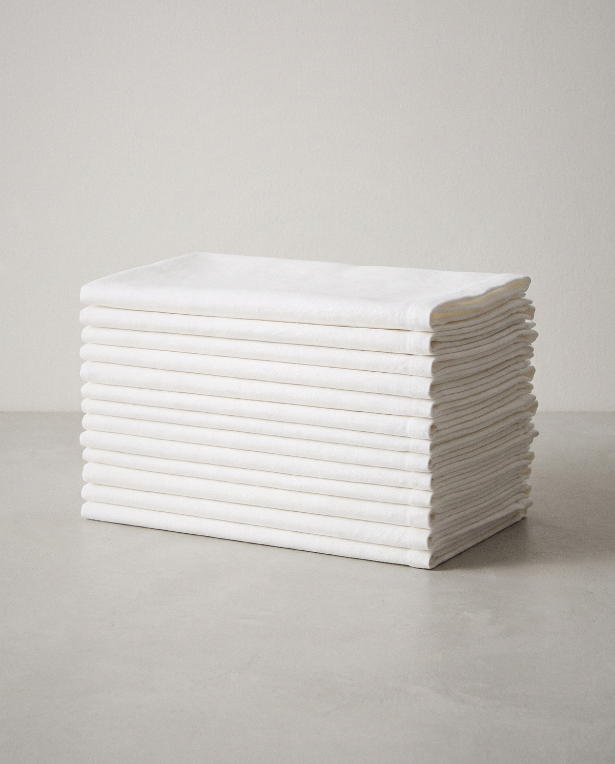 Flour Sack Napkins in a bright organic modern interior