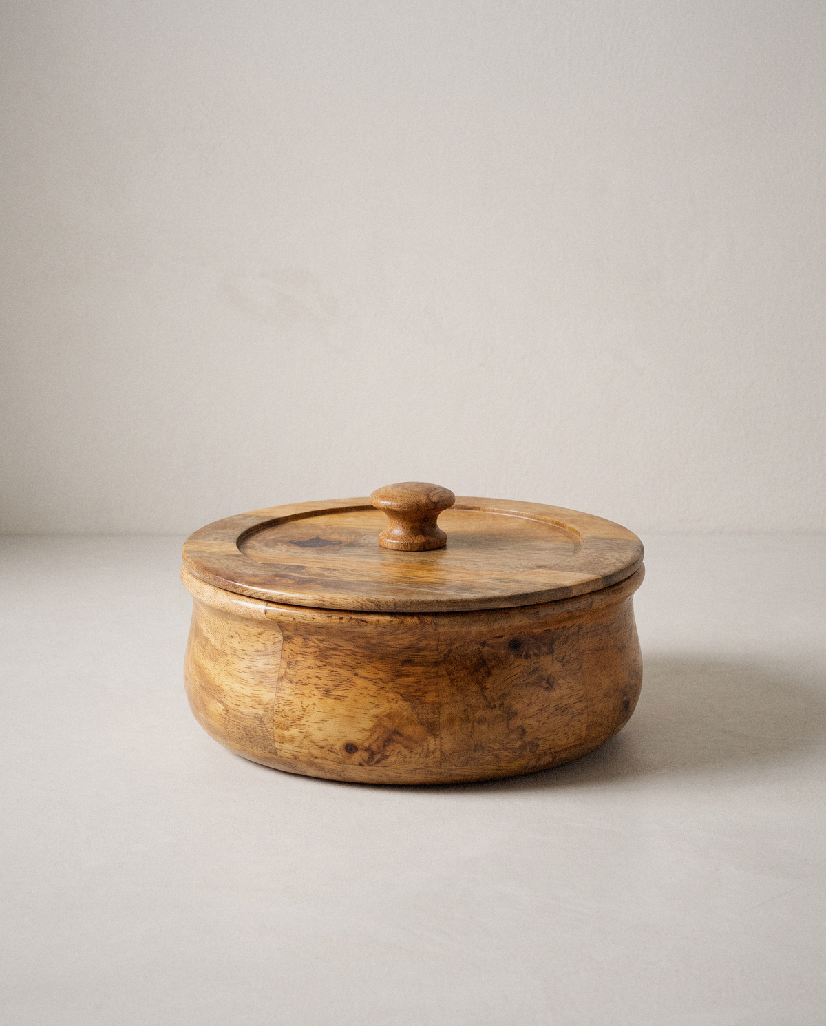 Mango Wood Bread Box in a bright organic modern interior