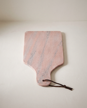Clara Rose Marble Serving Board in a bright organic modern interior