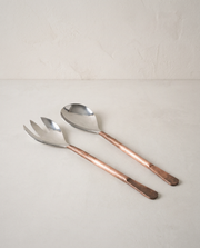 Celia Salad Servers, Set of 2 in a bright organic modern interior