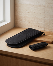 Denim Pan Handle Holders Bundle in a bright organic modern interior