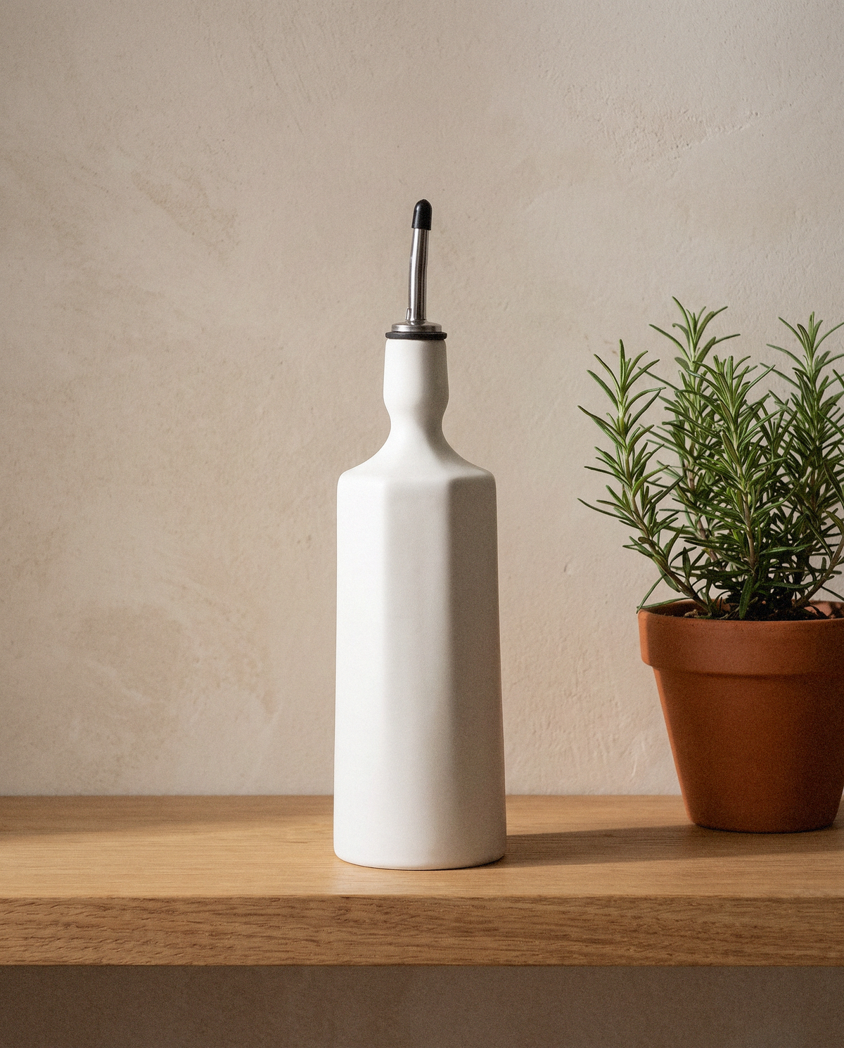 Elixir Olive Oil Dispenser detail in warm natural light