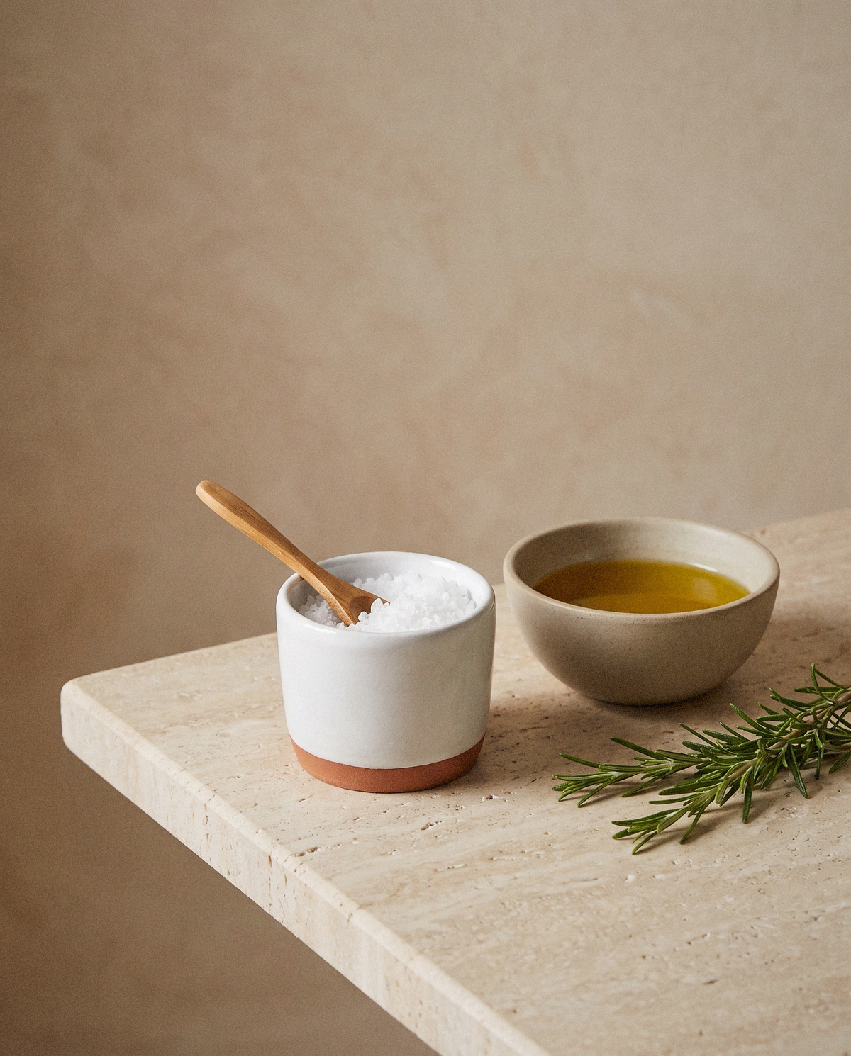 Salt Cellars detail in warm natural light