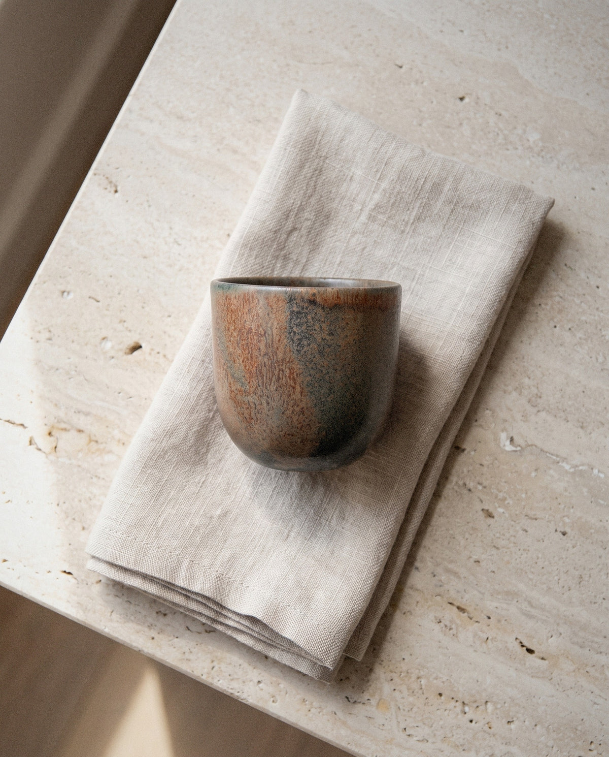 Rust Stoneware Espresso Cup