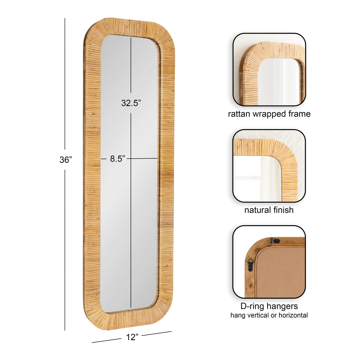 Rahfy Rectangle Wall Mirror