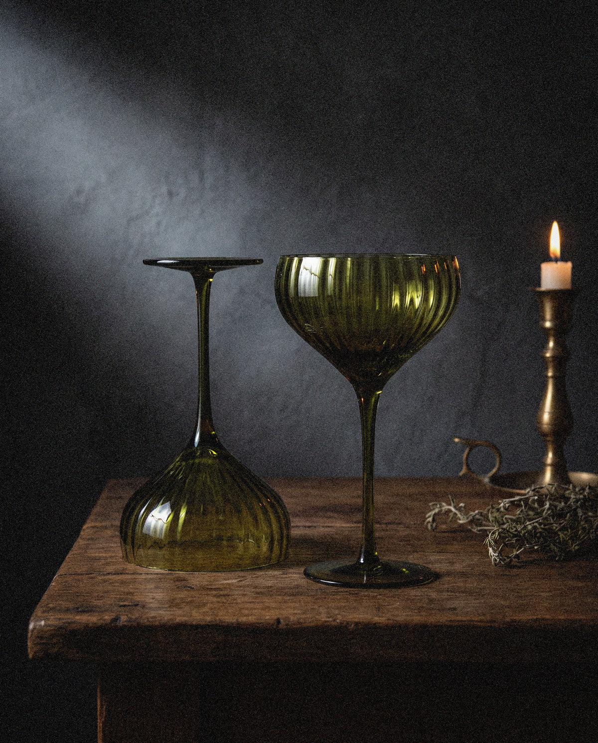Medieval Hand-Blown Wine Goblet