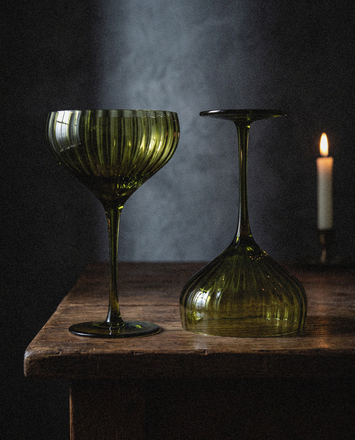 Medieval Hand-Blown Wine Goblet