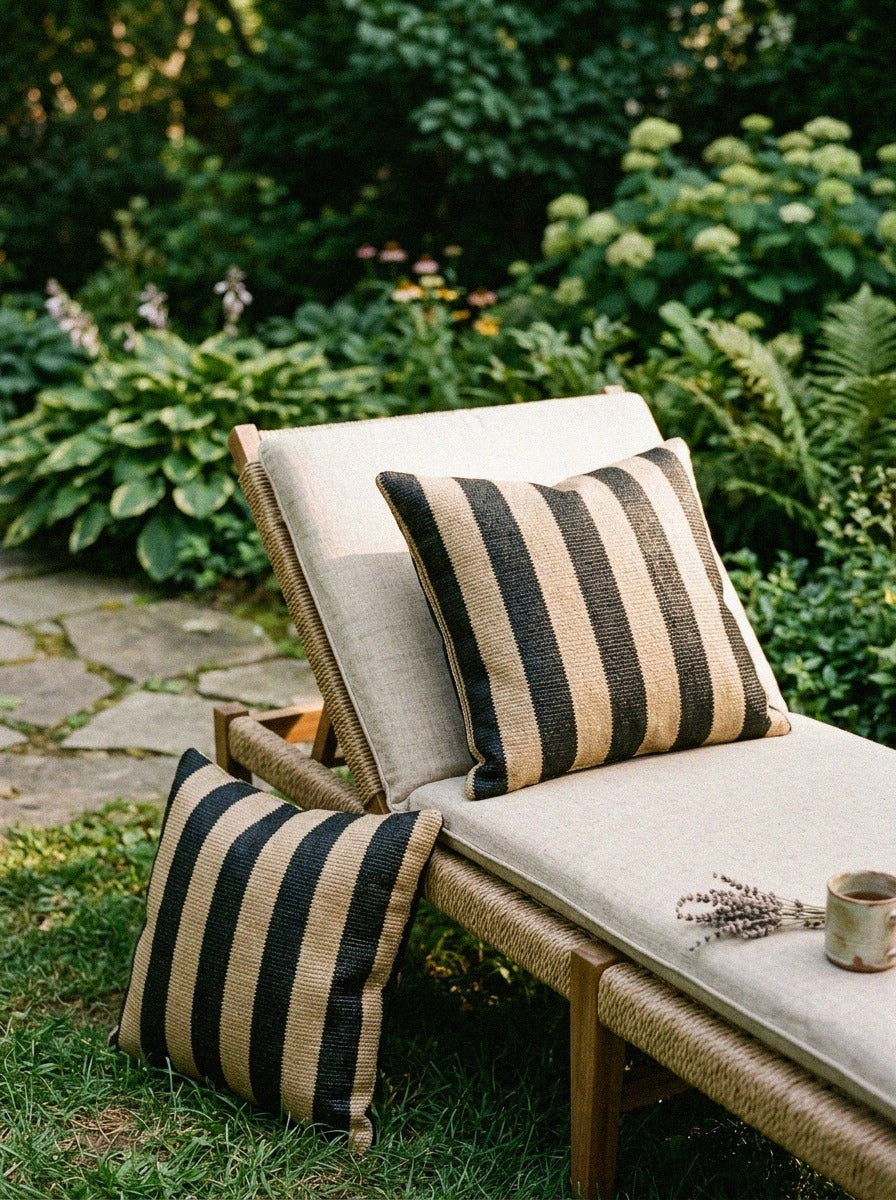 Striped Outdoor Throw Pillows