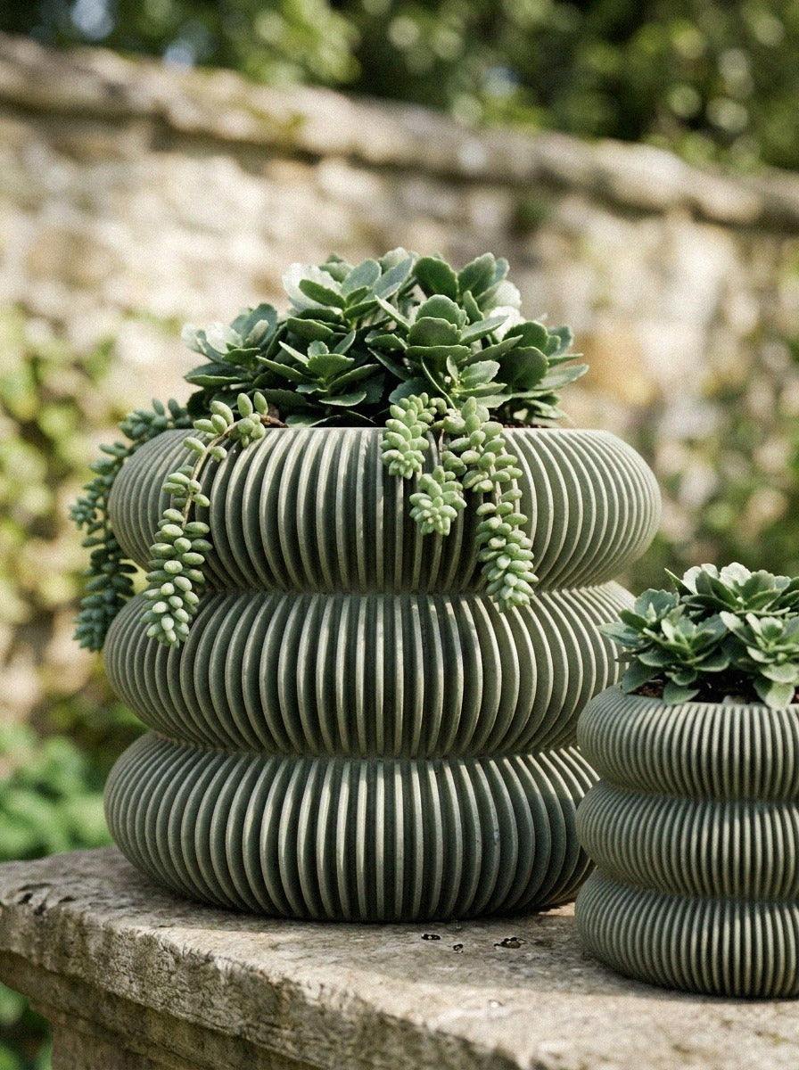 Bubble Ribbed Planter