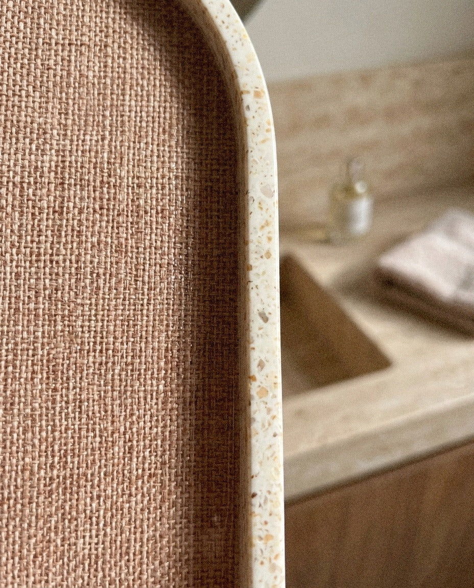 Linen Oval Tray
