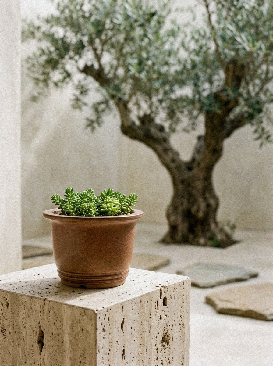 Flute Bonsai & Succulent Pot