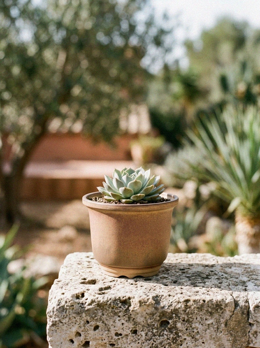 Flute Bonsai & Succulent Pot