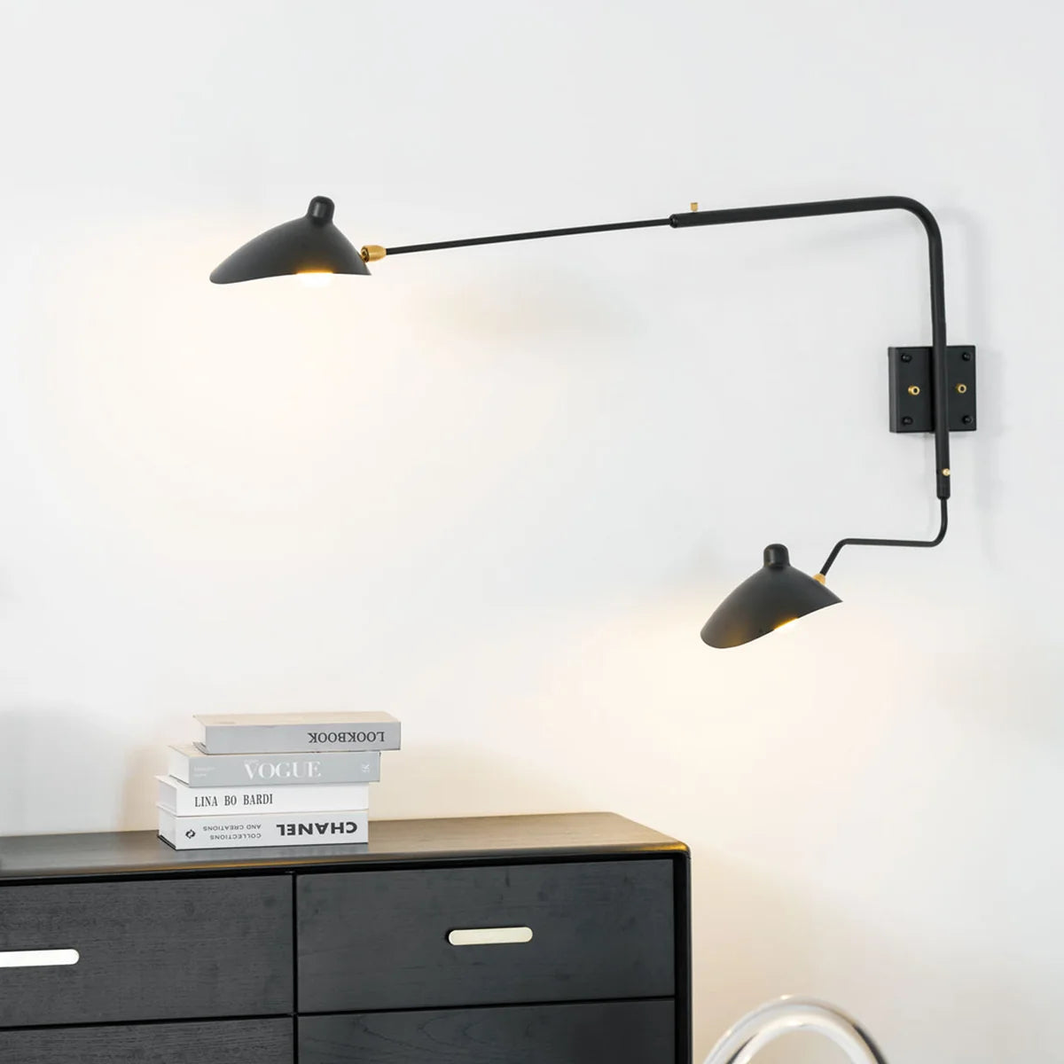 Rotating Serge Mouille Wall Sconce